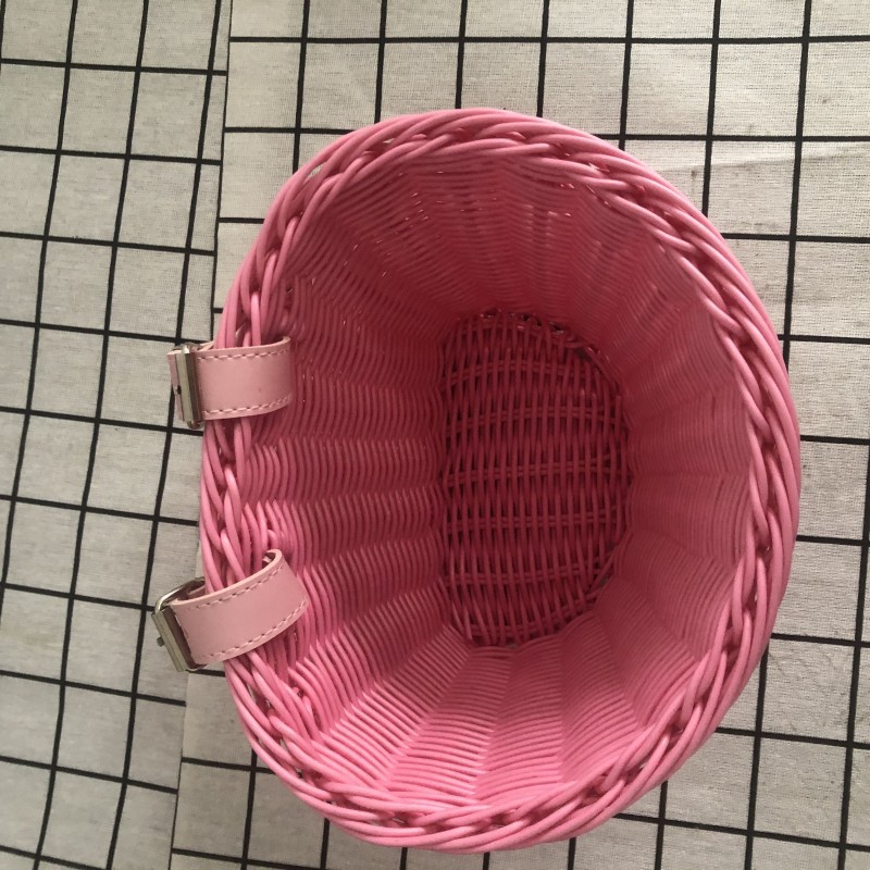 Rattan-like children's bicycle basket Walker balance cart trolley snack storage basket washable