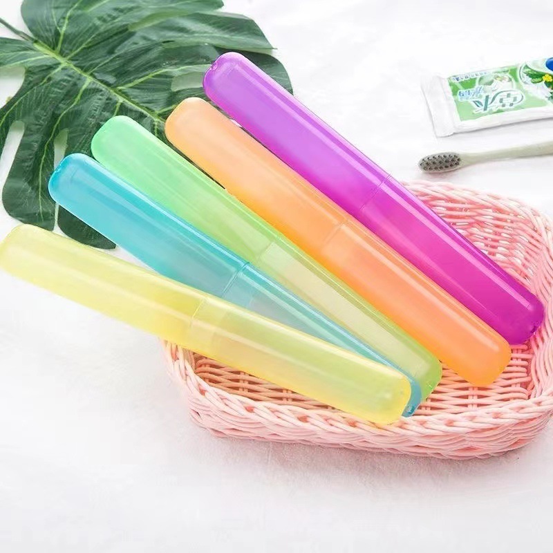 Portable Toothbrush Cover Toothbrush Box Toothbrush Storage Box Toothbrush Barrel Wash Box Travel Creative Simple