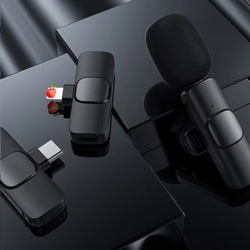 K8無線クリップ麦k9一モップ二無線マイク式ビデオ撮影携帯電話ライブ録音マイク|undefined