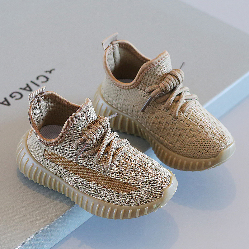 Children's coconut shoes 2024 spring boys sneakers fly net shoes girls casual shoes baby shoes a generation of hair