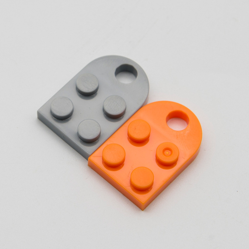 [50g minimum order] cross-border MOC domestic building blocks compatible with Lego 3176 light gray Orange small particle building blocks 2x 2 single