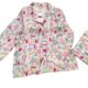 2023 ice silk pajamas women's high-grade thin printed plus size tulip Internet celebrity simulation silk home wear wholesale