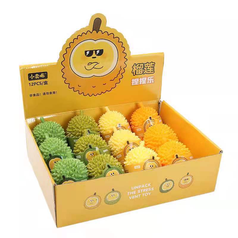 Creative durian pinch music fall not rotten decompression funny pressure vent ball children's toy fruit imitation