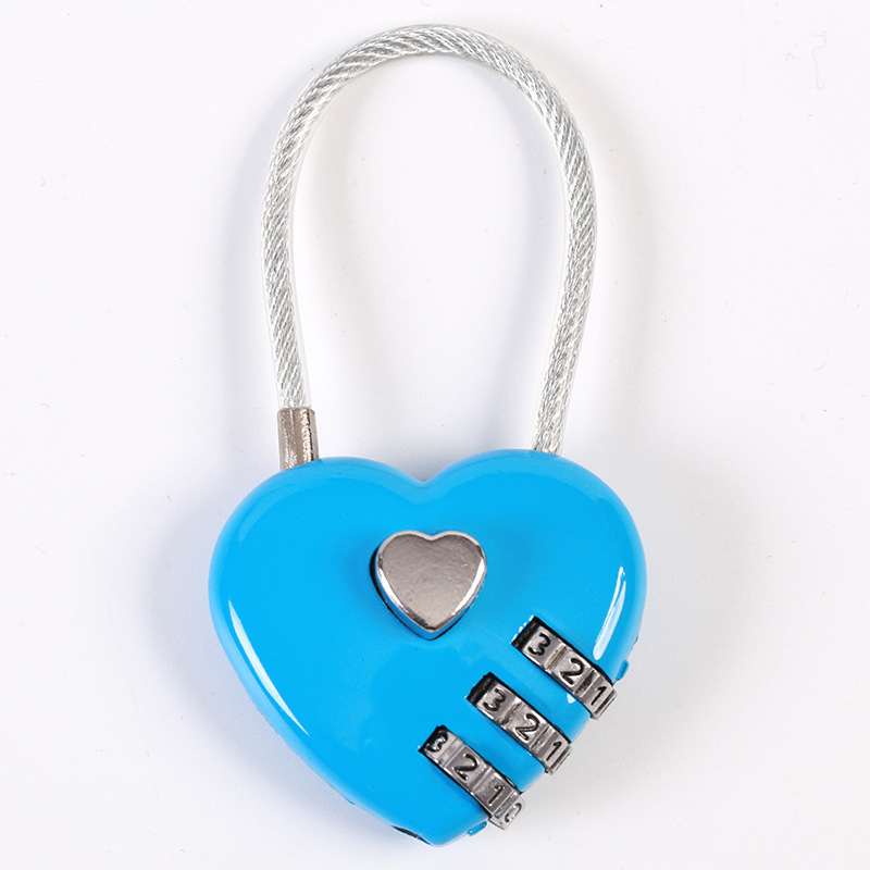 Mini version concentric couple password lock student diary drawer cabinet password lock three password Wire Lock