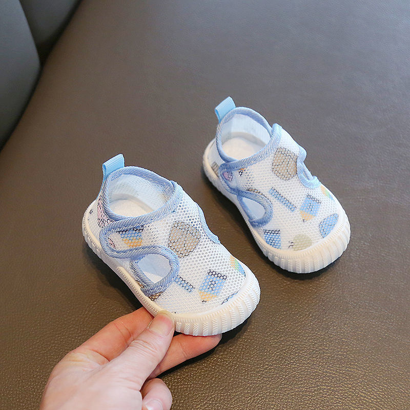 Summer 0-1-5 years old baby net shoes 2 boys soft bottom breathable toddler shoes baby girl non-slip single-layer shoes baby sandals