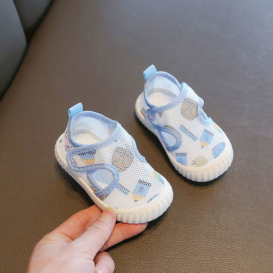 Summer 0-1-5 years old baby net shoes 2 boys soft bottom breathable toddler shoes baby girl non-slip single-layer shoes baby sandals