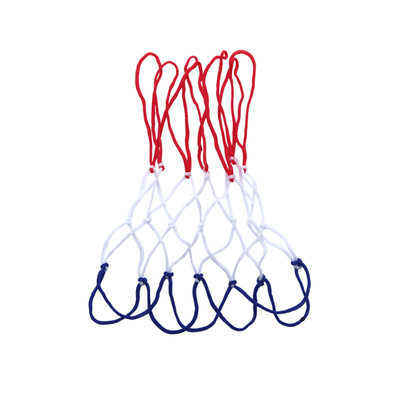 3 色ニットバスケットボールネット大人子供屋内屋外肥厚ポータブルトレーニング競技バスケットボールネット|undefined