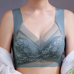 Cross-border Seamless Push-up Lace Chest Wrap Vest Women's Non-steel Rings Fixed Cup Breast Collector Vest Bra