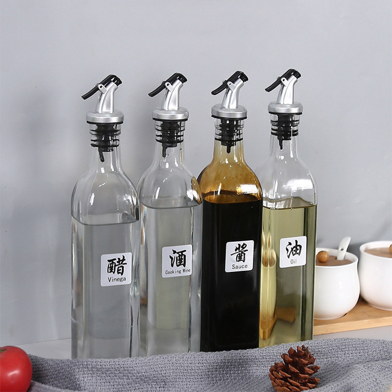 Controllable sealing oil bottle nozzle oil bottle stopper kitchen tool press type pouring nozzle sauce vinegar pot plug seasoning bottle accessories