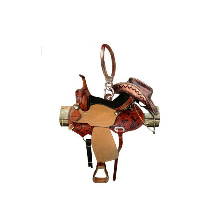 Saddle acrylic Keychain cross-border new Western cowboy Saddle Keychain pendant pendant
