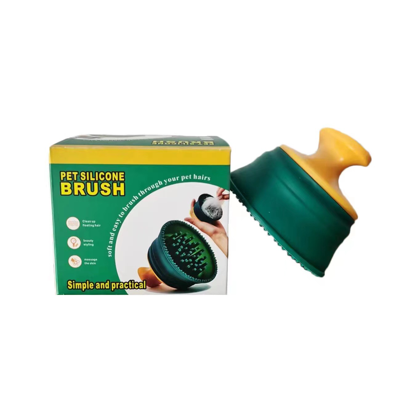 Pet Dog Comb Combing Artifact Cat Brush Chai Dog Corgi Medium and Small Dog Floating Brush Dog Hair Supplies