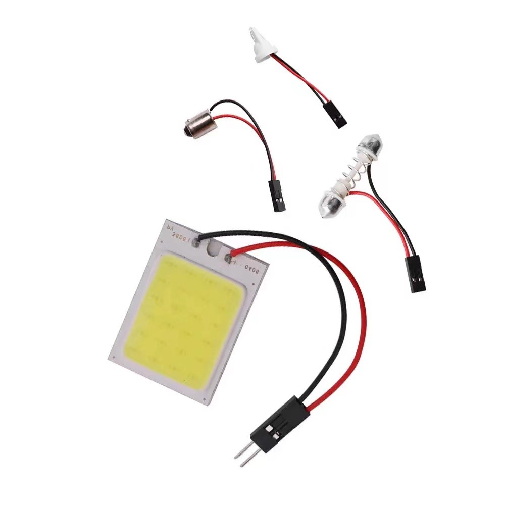 Car reading light led room light board light COB 18 24 36 48 light roof light double pointed ba9s