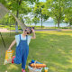 Korean version of children's clothing children's suspenders 2025 spring and autumn summer western style casual big pocket Denim pants for boys and girls