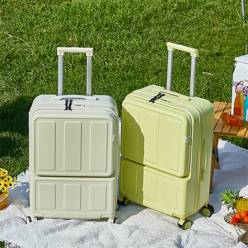 High-looking Japanese style front opening luggage Women's small lightweight multi-functional Korean style travel password trolley case