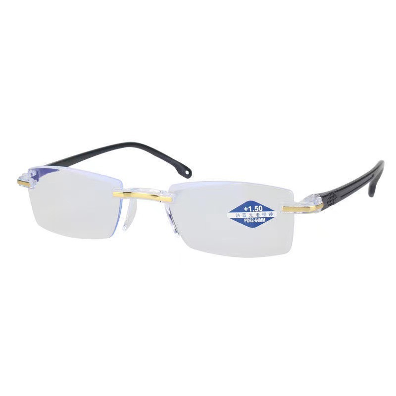 New smart zoom frameless trimming reading glasses running Jianghu stall reading glasses anti-blue light reading glasses wholesale