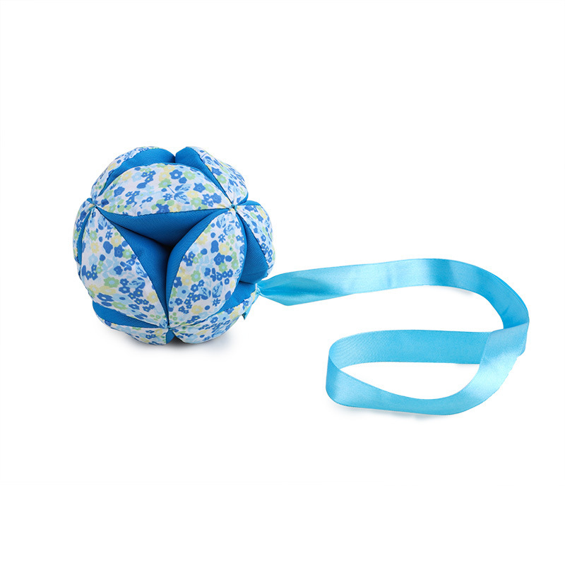 Children's Hand-held Ball Baby Interactive Cloth Ball Kicking Silk Ribbon Embroidered Ball