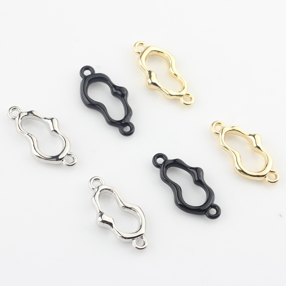 European and American jewelry accessories geometric hollow pendant connector DIY handmade earrings pendant bracelet jewelry accessories