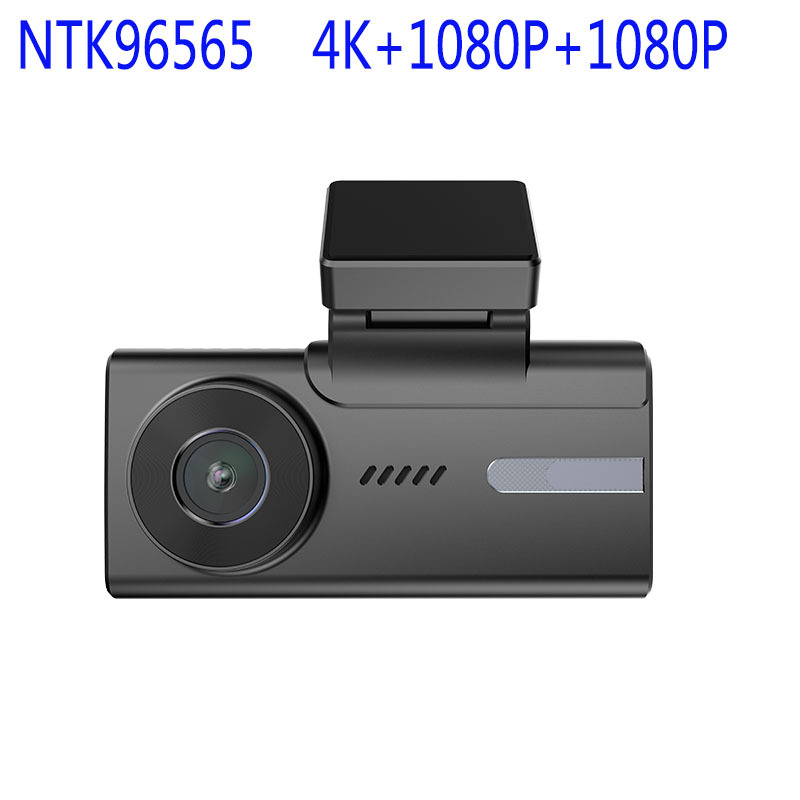Cross-border AZDOME three-lens recorder 4K HD recorder parking monitoring mobile phone WIF interconnection GPS track