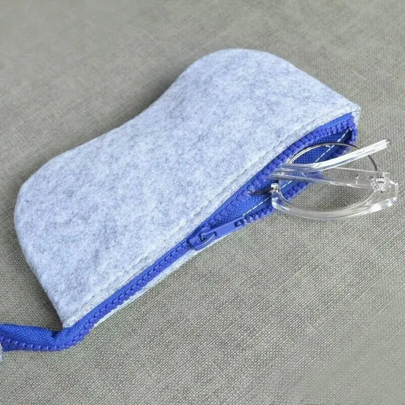 In stock cross-border factory thickened felt glasses bag glasses case sunglasses sunglasses bag storage bag felt glasses bag