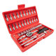 Wholesale ratchet wrench socket tool set 46-piece multi-functional combination auto repair auto insurance quick repair tool