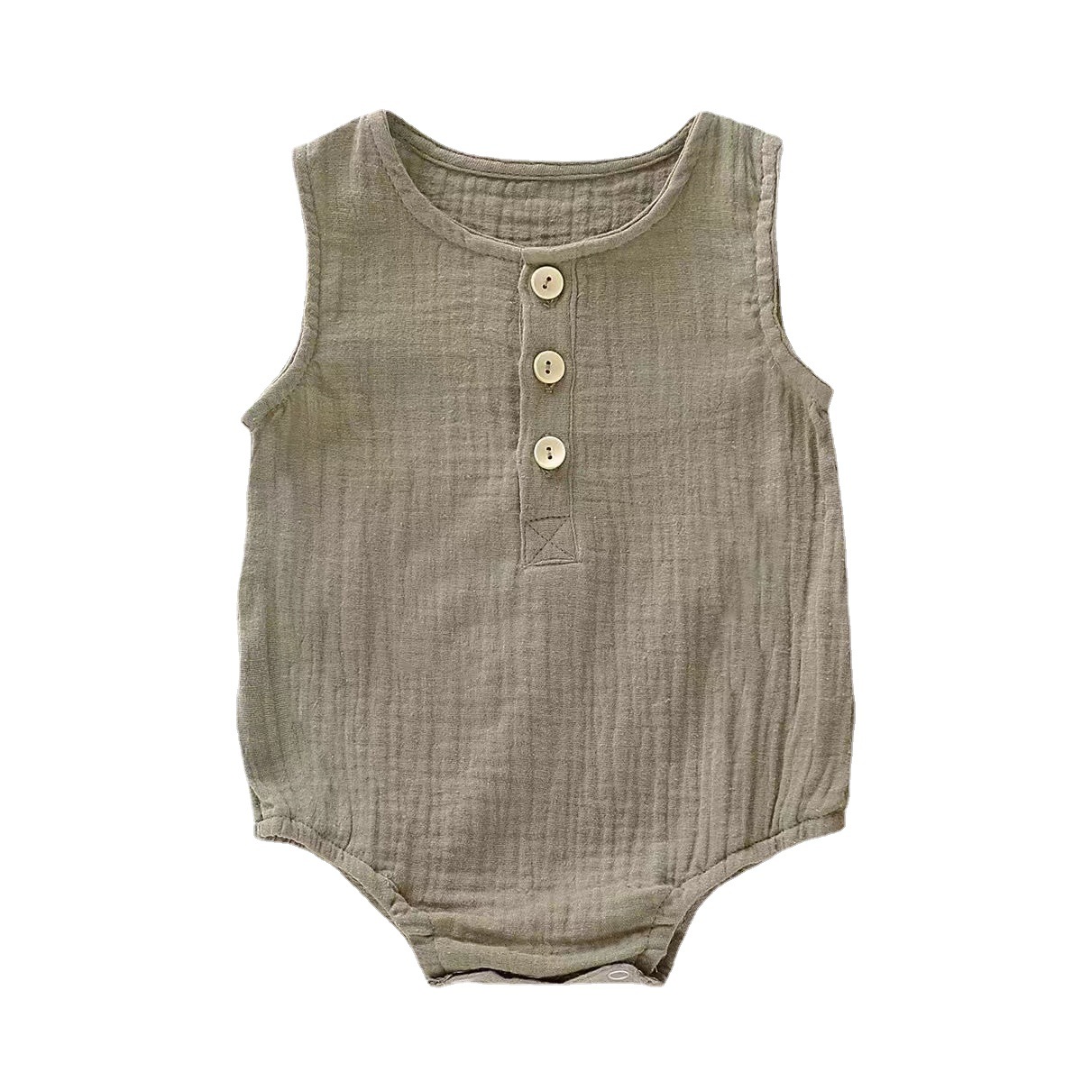 2023 Summer baby jumpsuit newborn clothes sleeveless bag fart clothes for boys and girls baby triangle ha clothes climbing clothes