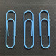 10cm paper clip blue