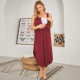 Summer European and American Breastfeeding Pregnant Women's Skirt Vest Women's Home Clothes Nightdress Modal Man Cotton Casual Pleated Long Skirt