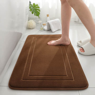 Cross-border memory sponge floor mat absorbent non-slip bathroom door bedroom carpet bathroom floor mat Amazon door mat