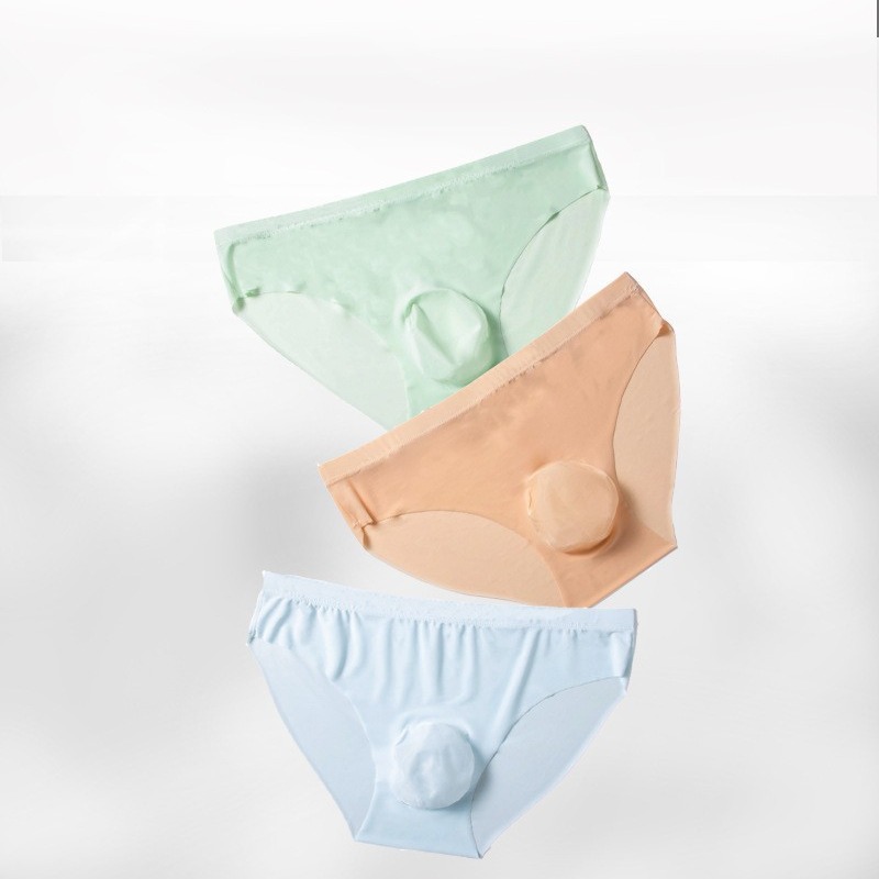 Factory Direct summer new breathable one-piece delivery men's 3D briefs ice silk underwear men's shorts pants