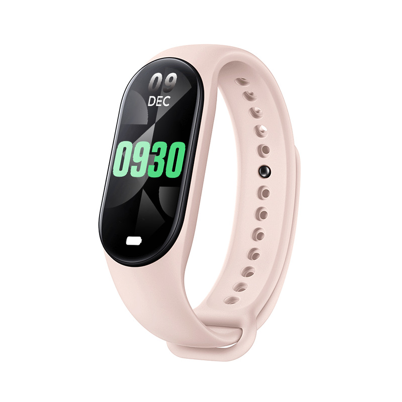 New m8 Smart Bracelet Exercise Heart Rate Blood Pressure Sleep Meter Step Health Monitoring Information Electronic Bracelet Weather Across M8