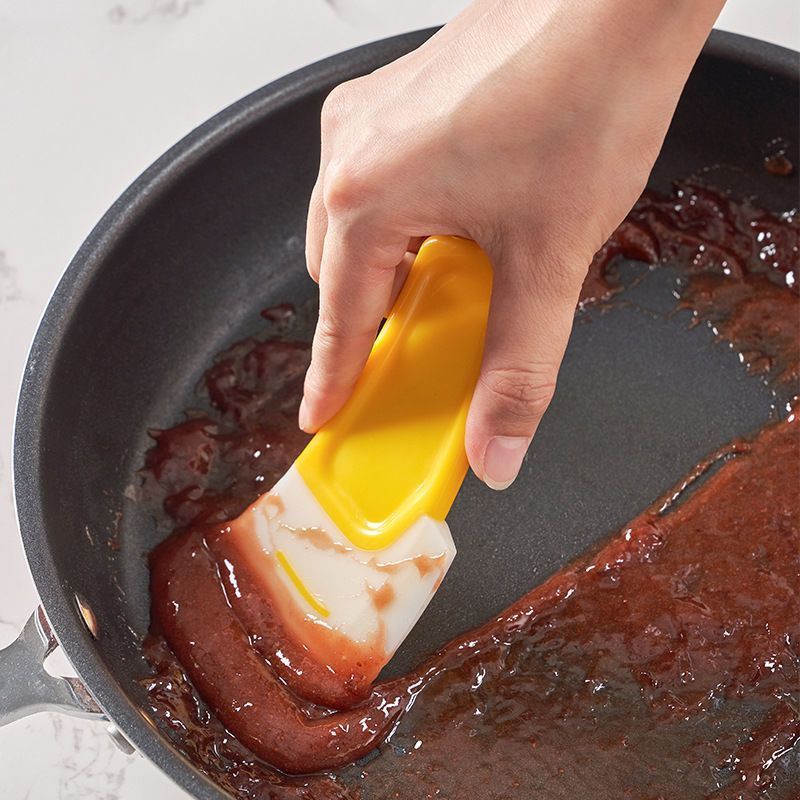 Silicone scraper pot bottom cleaning high temperature resistant pan scraper washing pot bowl dish non-stick pan household scraper oil spatula
