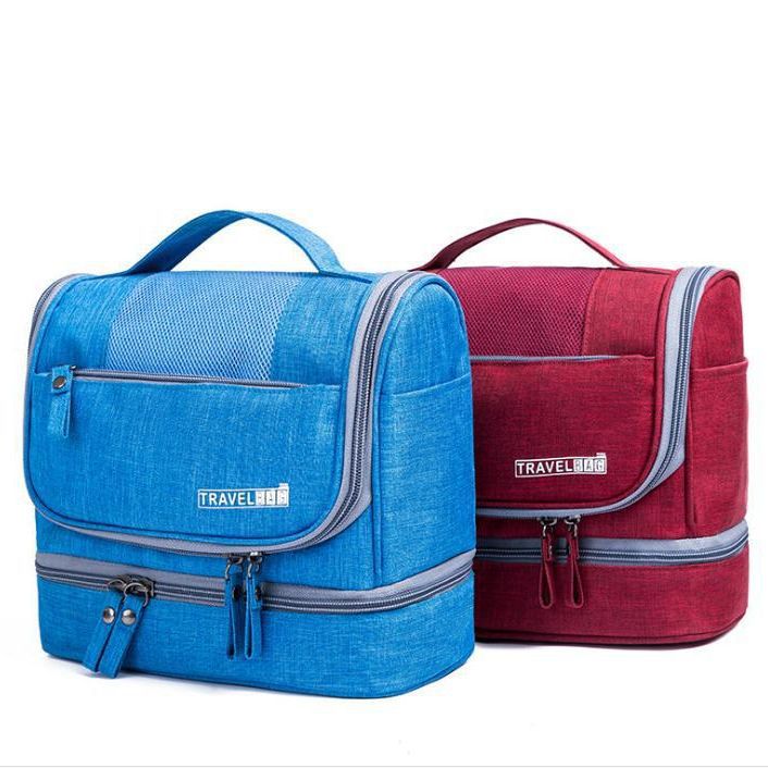 Cross-border travel makeup storage bag large capacity waterproof mildew-proof dry and wet separation bag Portable Hook wash bag