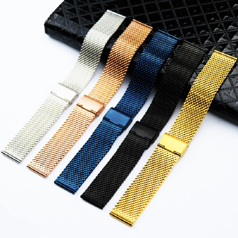 Quick Disassemble 0.8 Line 1.0 Line DW Thickened Hanging Buckle Mesh Strap Milanese Nice Strap Men's Steel Strap Watch Accessories