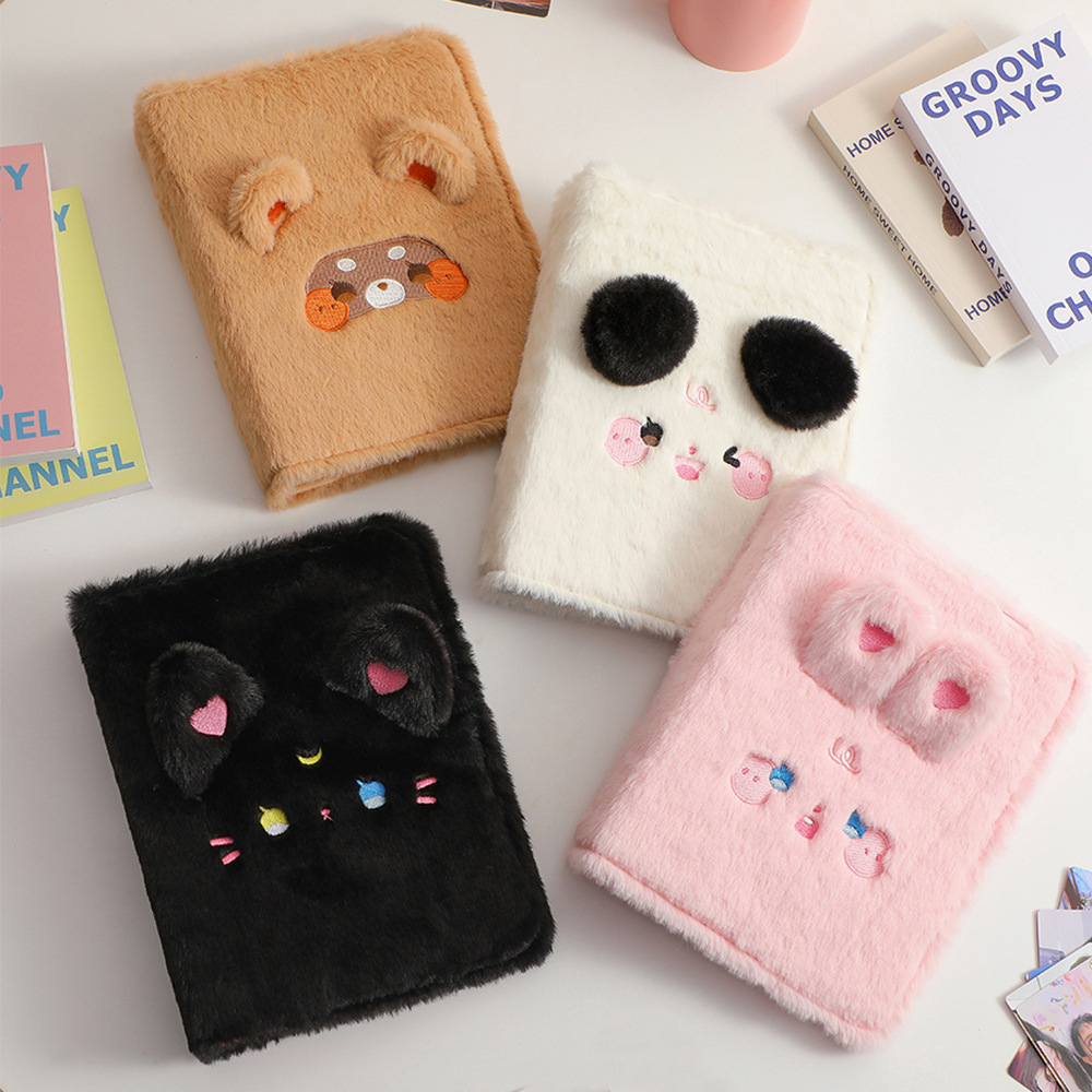 Original A5 Cartoon Plush Loose-leaf Album Cute Girl Star Album Card Storage Album Student Polaroid Card Album