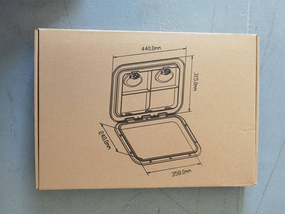 Marine yacht inspection hole Square deck hatch cover white non-slip hand hole cover inspection work cover hatch cover