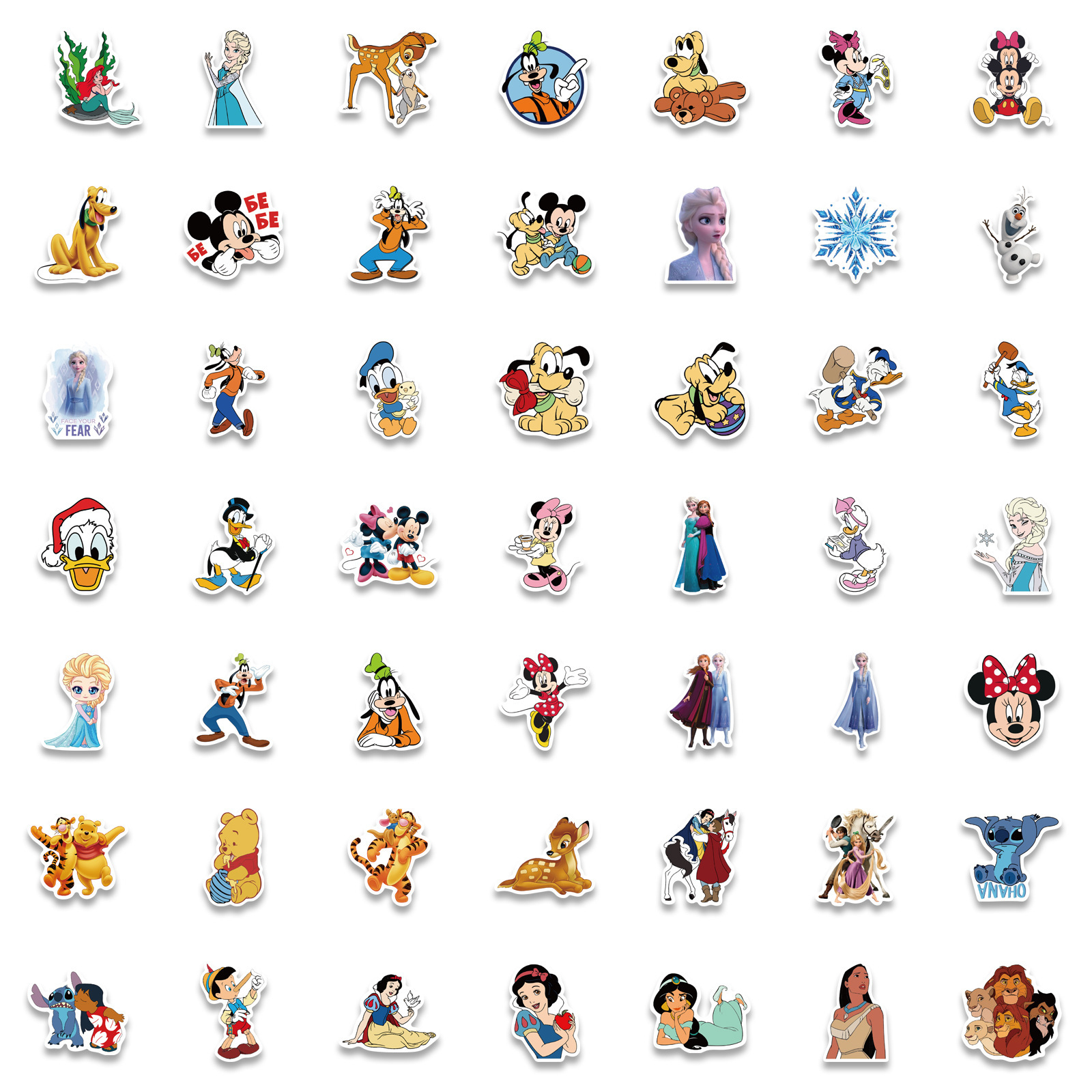 100 cartoon character collection graffiti stickers to decorate suitcases, laptops and mobile phone cases diy stickers