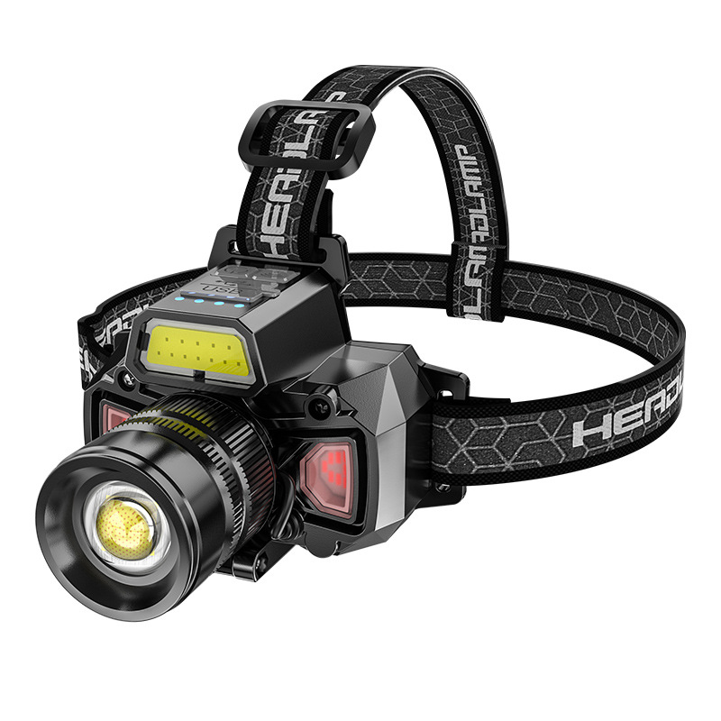 Headlight charging super bright night fishing dedicated head-mounted induction long endurance miner's lamp outdoor flashlight