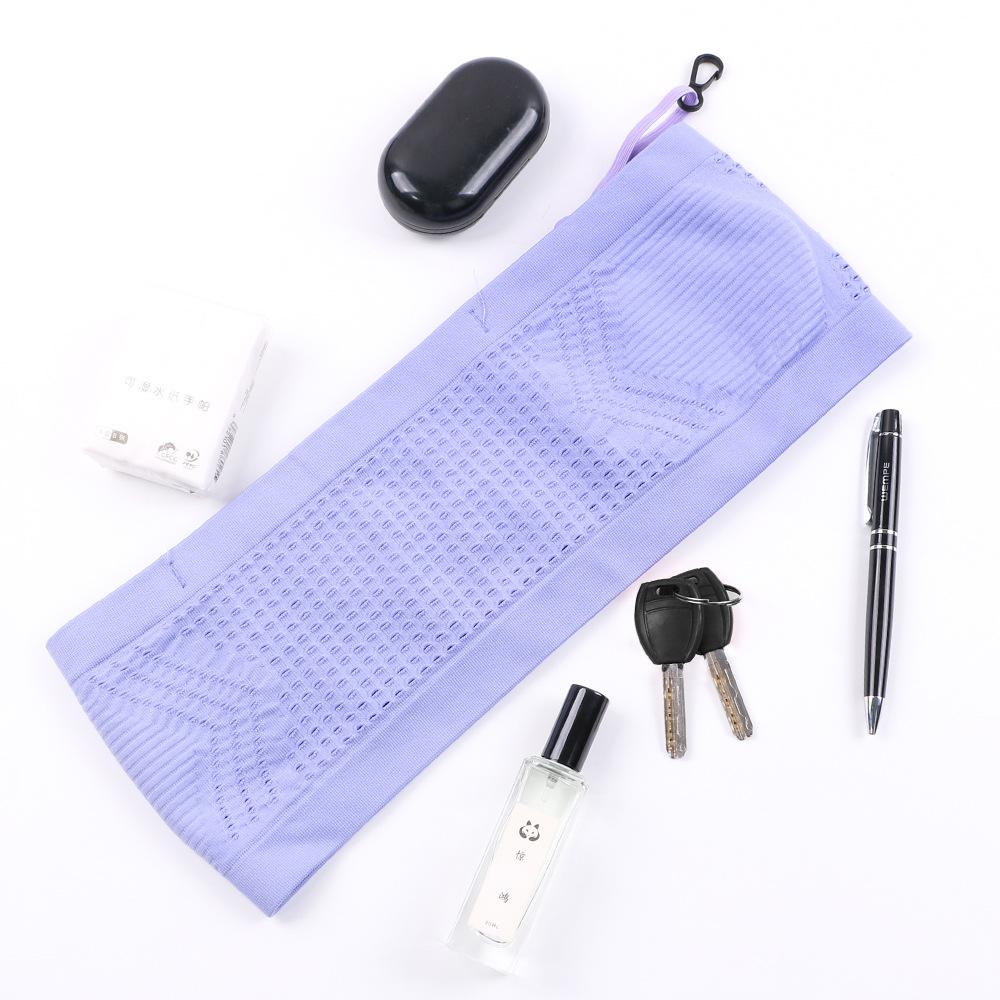 Sports riding waist support waist bag breathable comfortable large capacity running fitness portable high elastic waist bag with Hook