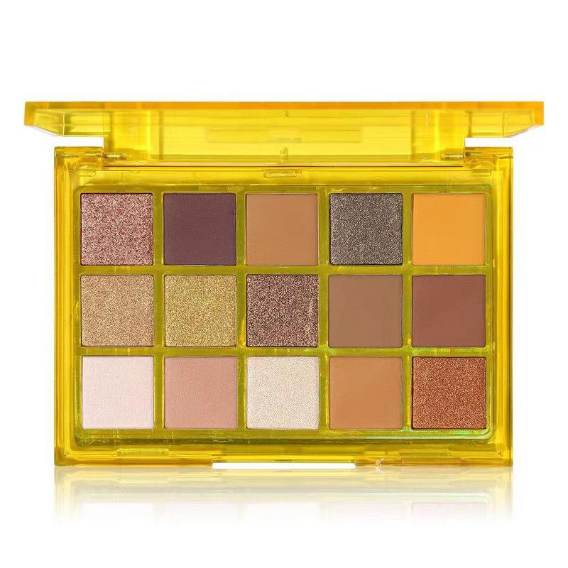 Capel 15 Color Macaron Eye Shadow Plate Color Full Matte Summer Fresh Neon Makeup European and American Smoked Makeup