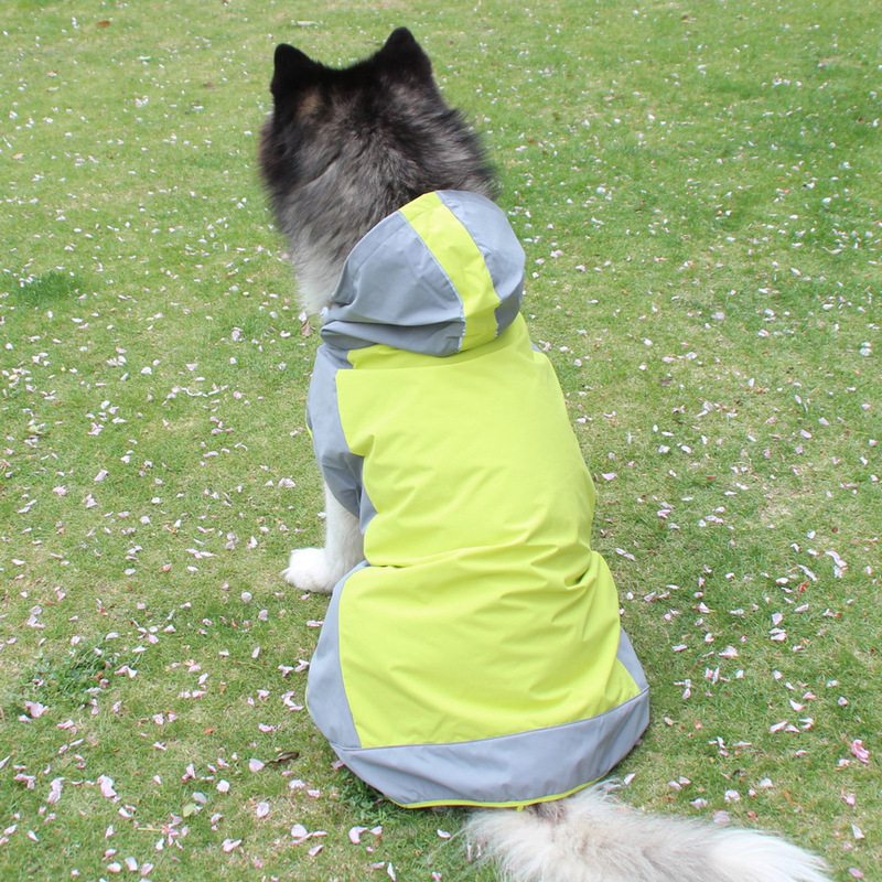 反射ペットレインコート大型犬屋外防水犬服ゴールデンレトリバー柴犬セーター服|undefined