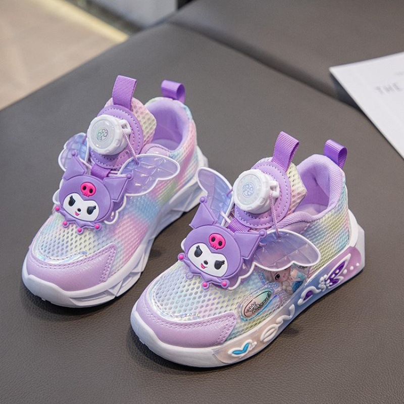 Girls Shoes 2025 Spring New Student Shoes Swivel Button Shoes Girls Casual Shoes Big Kids Running Shoes