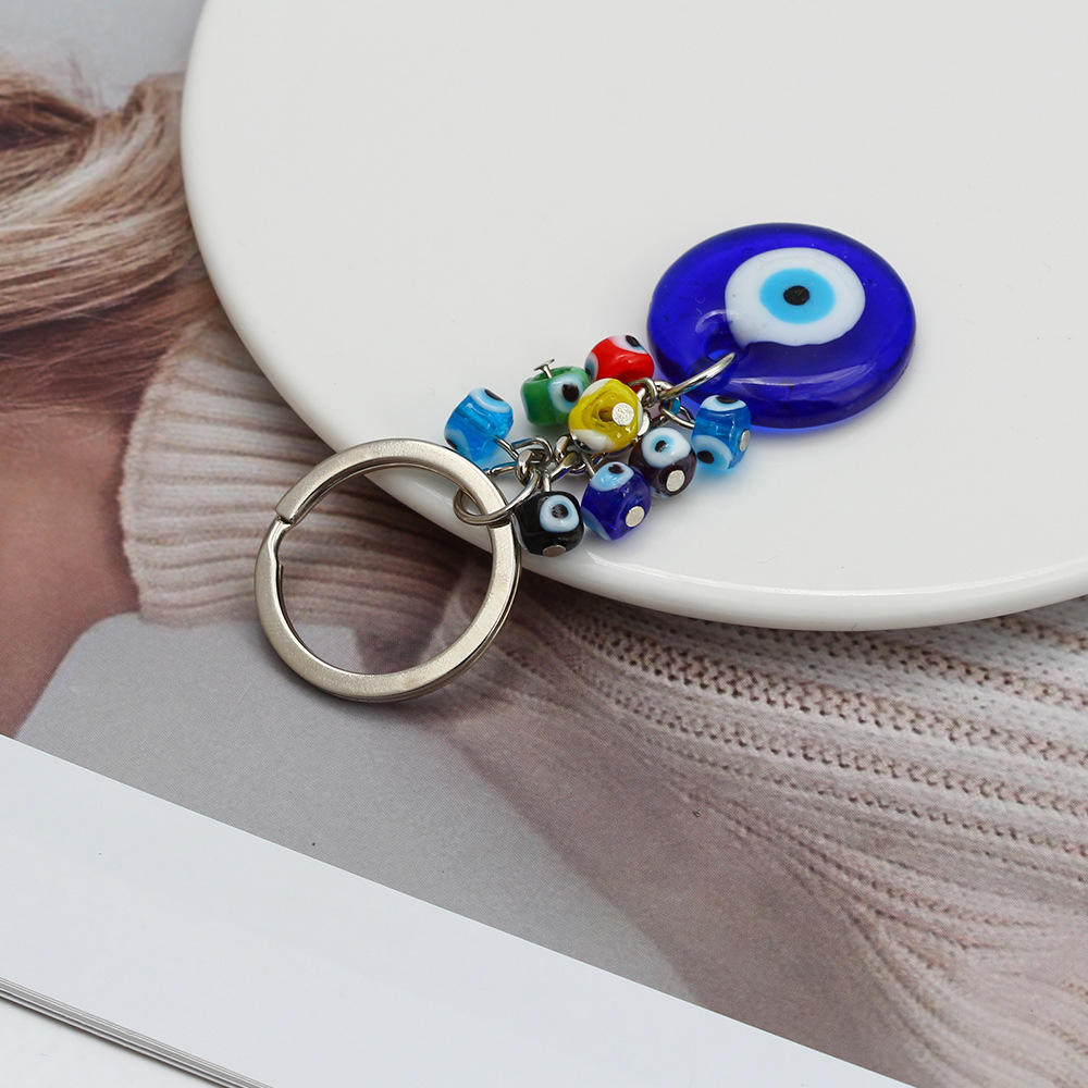 Devil's Eye New European and American Cross-border Turkey Devil's Eye Blue Eye Keychain Pendant Ornaments