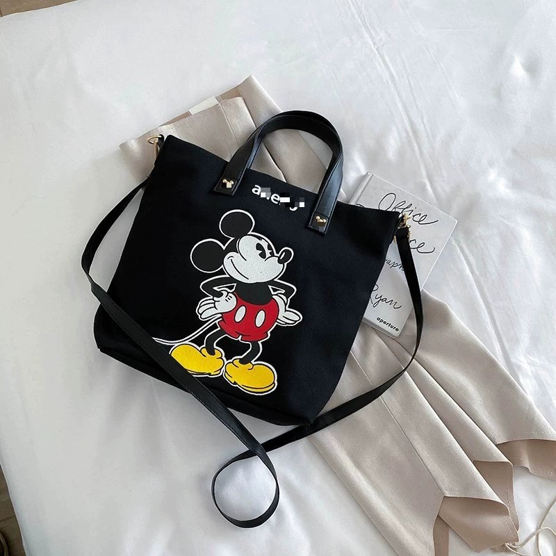 Women's Bag New Canvas Bag Fashion Printed Casual Student Backpack Casual Shoulder Bag Large Capacity Crossbody Bag