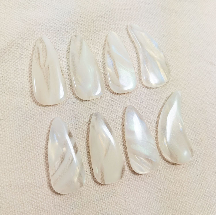 Factory wholesale color polymer guzheng nails professional playing adult children double arc guzheng armor