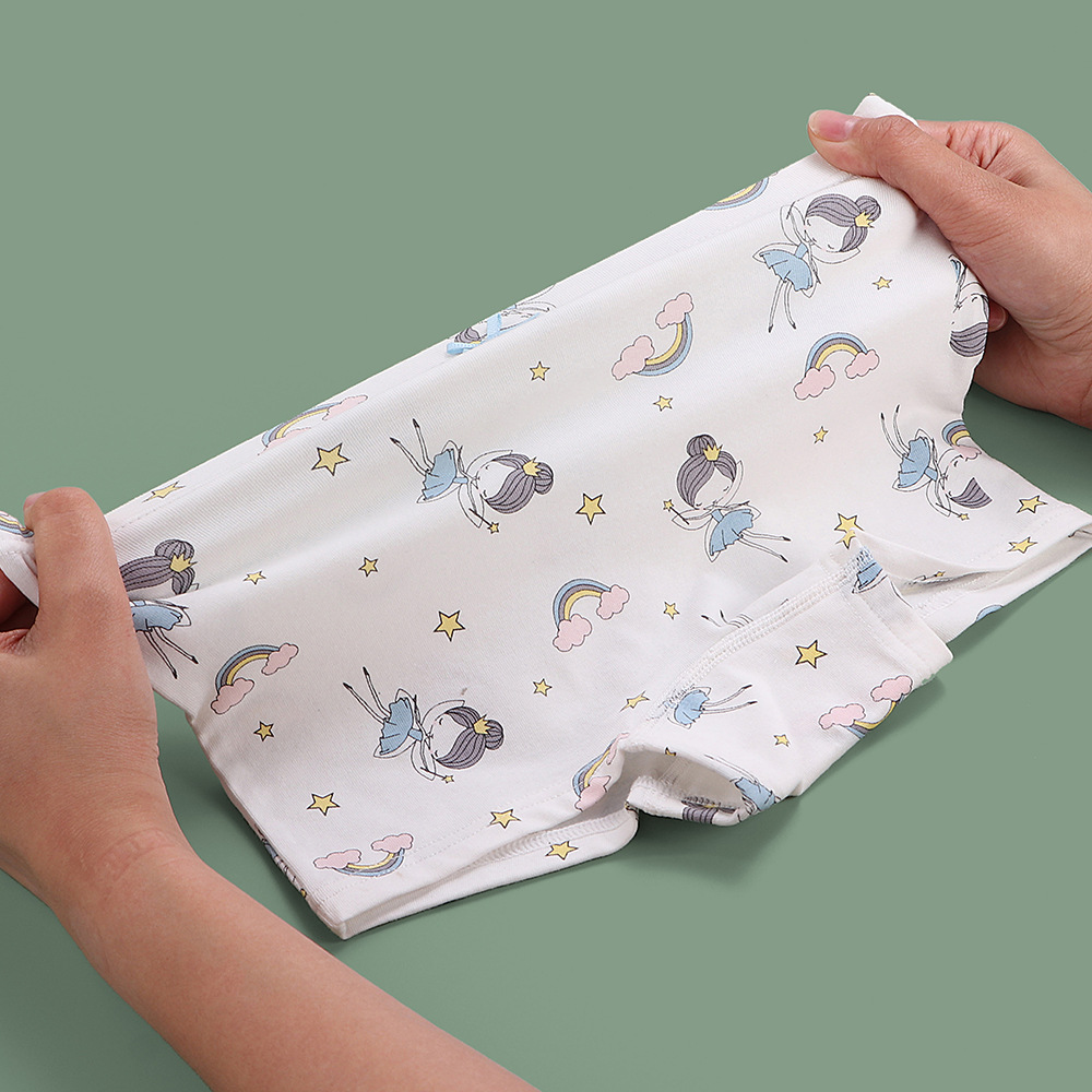 Girls' Boxers Summer Cotton New Korean Style Boxer Shorts Children's Class A Cotton Children's Underwear Antibacterial