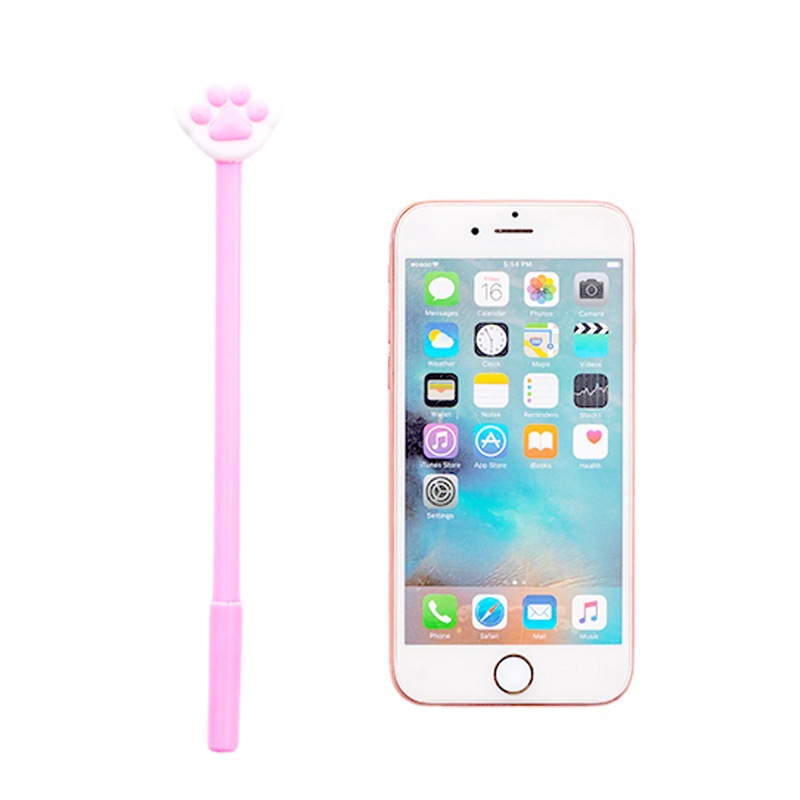 Super cute big cat paw cute cartoon gel pen black 0.5mm water pen student stationery learning supplies manufacturers