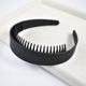 2# painted black wide tooth hairband