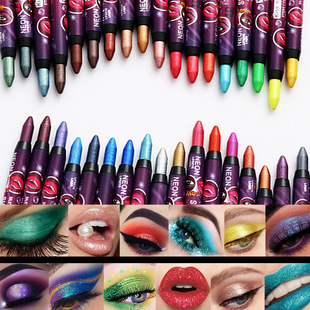 Cross-border exclusive KISS SUSY 36-color eye shadow pen stick lip pen 2-in-1 not easy to smudges cross-border foreign trade new products