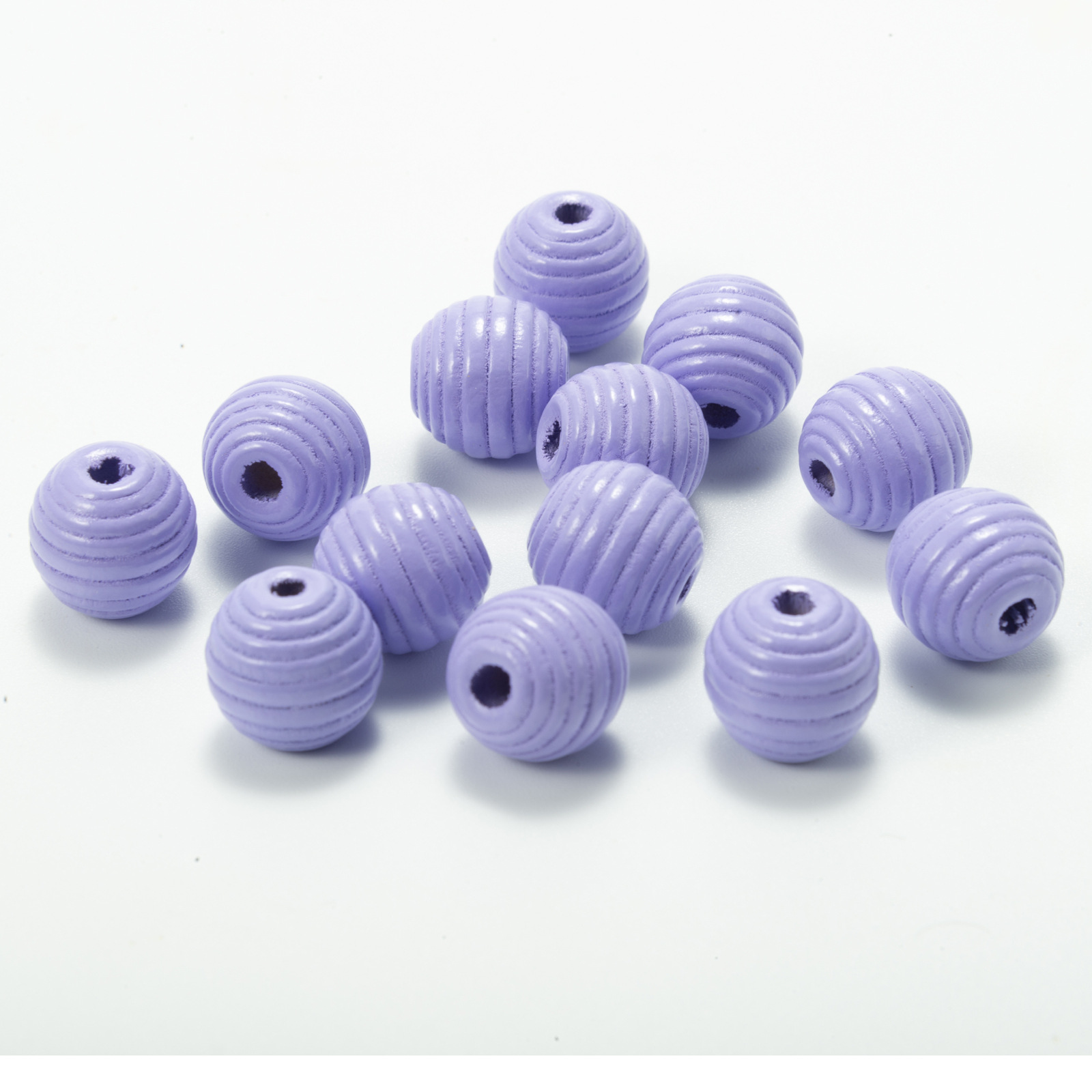 DJ Source Factory 15MM Thread Beads Color Wooden Beads Round Beads Lanyu Hemp Rope Tassel Wooden Beads String DIY Accessories