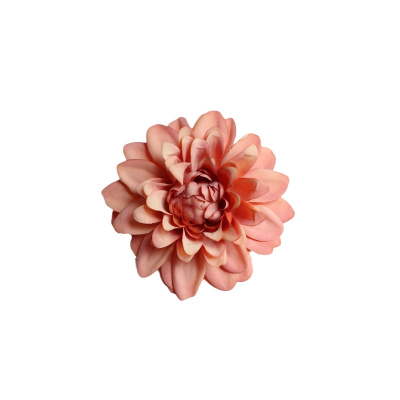 Imitation flower head Dahlia wedding flower wall decorative flowers DIY handmade material hat flower clothing accessories wholesale